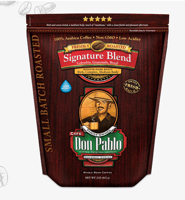 Don Pablo Signature Blend  Whole Bean 2 Lb. Bag